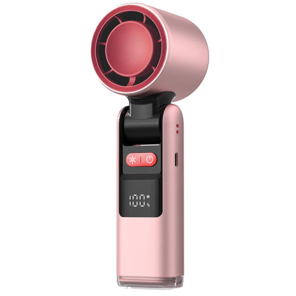 100 Turbos Chilled Ice Sensation Cold Fan Super Mini Turbo Speed Fan USB Powered Digital Display for Outdoor Camping Office Dorm